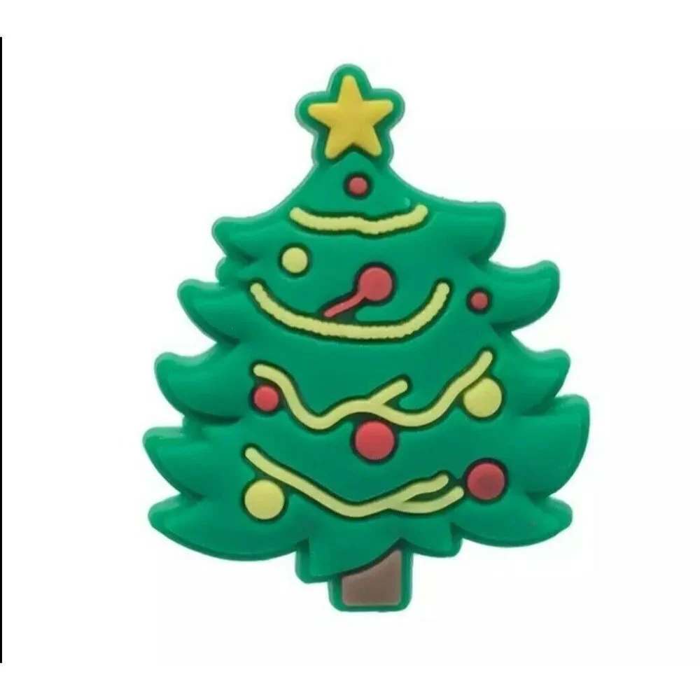 Christmas charms compatible Crocs Shoe set Of 8 grinch, santa, tree, snowman,
